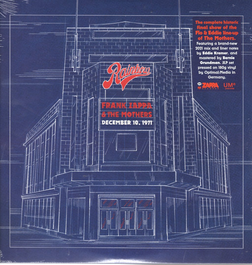Frank Zappa & The Mothers - Rainbow Theatre, London, England 10th Dec 1971 - Triple Lp