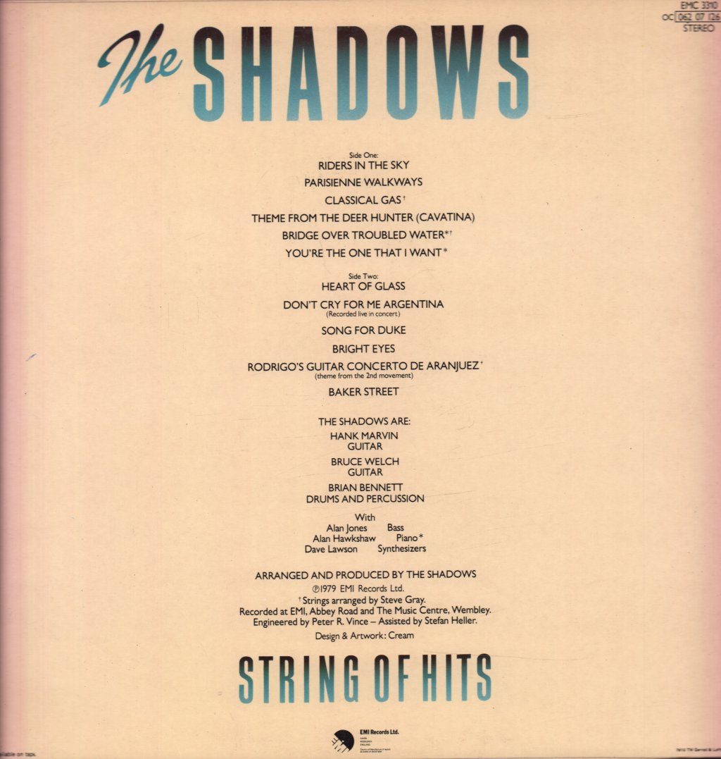 Shadows - String Of Hits - Lp