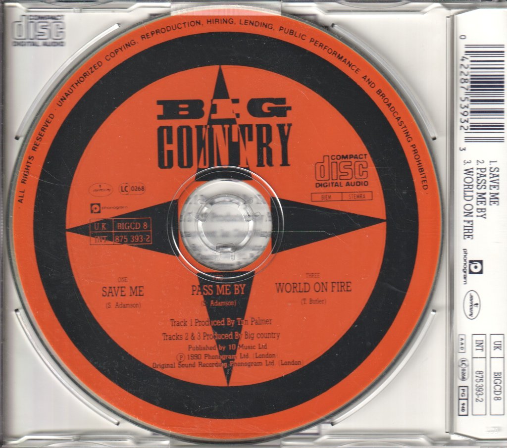 Big Country - Save Me - Cd