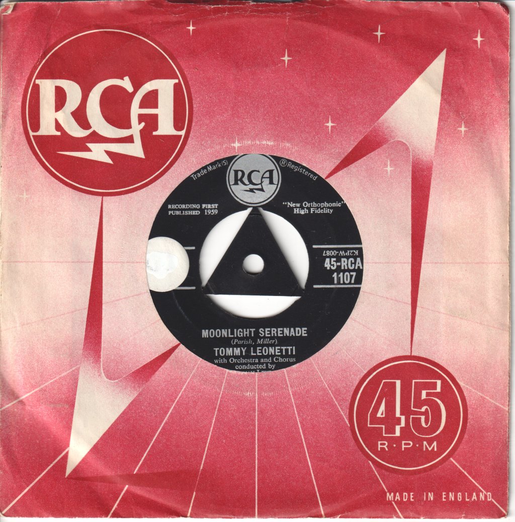 Tommy Leonetti - Moonlight Serenade / Dream Lover - 7 Inch