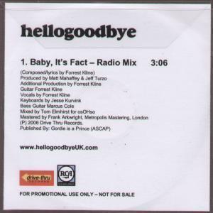 Hellogoodbye - Baby It's Fact - Cdr