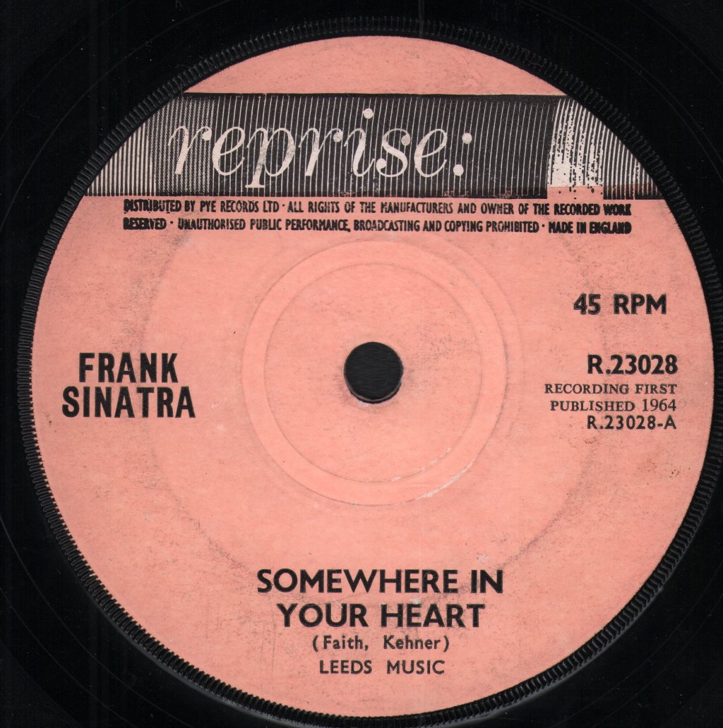 Frank Sinatra - Somewhere In Your Heart - 7 Inch