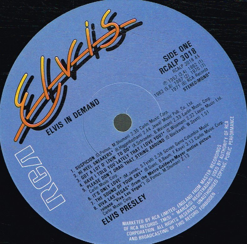 Elvis Presley - Elvis In Demand - Lp