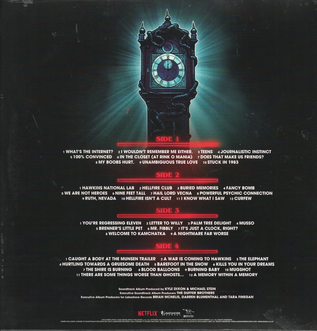 Kyle Dixon And Michael Stein - Stranger Things 4 Volume 1 (Original Score From The Netflix Series) - Double Lp