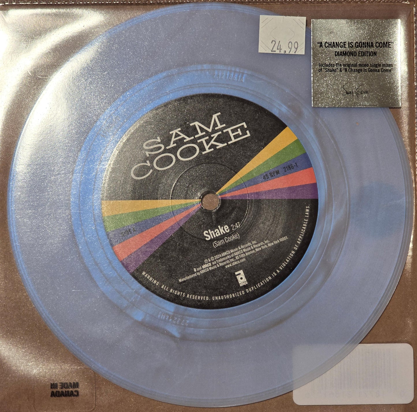Sam Cooke - Shake / A Change Is Gonna Come - 7 Inch