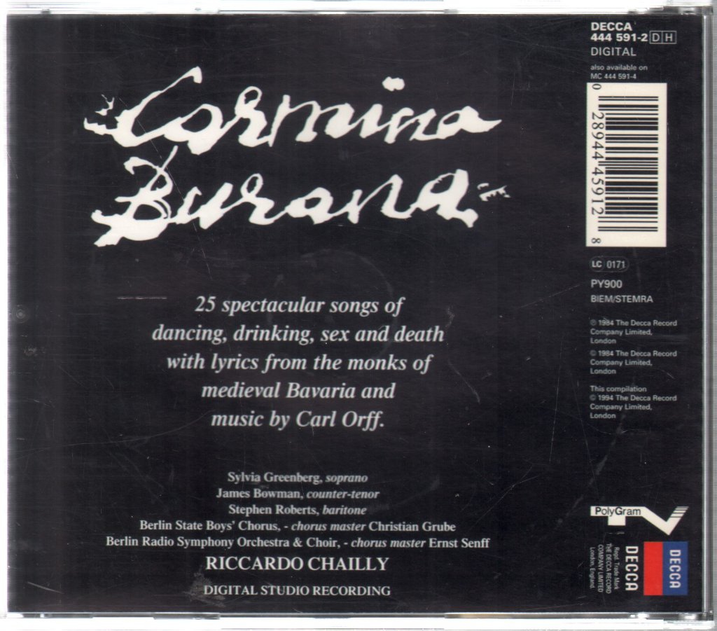 Riccardo Chailly - Carmina Burana - Cd