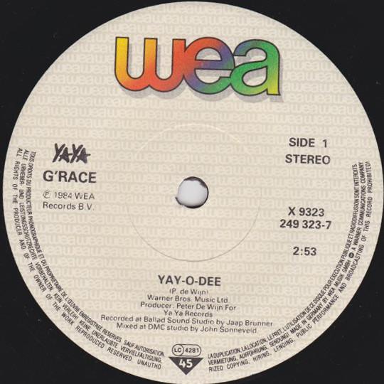 G'race - Jay-O-Dee - 7 Inch