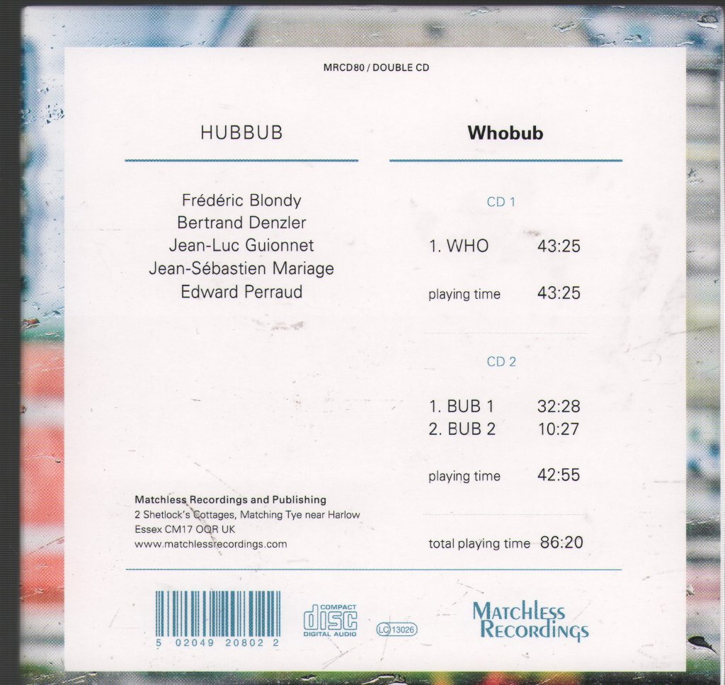 Hubbub - Whobub - Double Cd