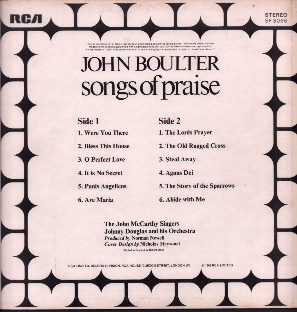 John Boulter - Songs Of Praise - Lp