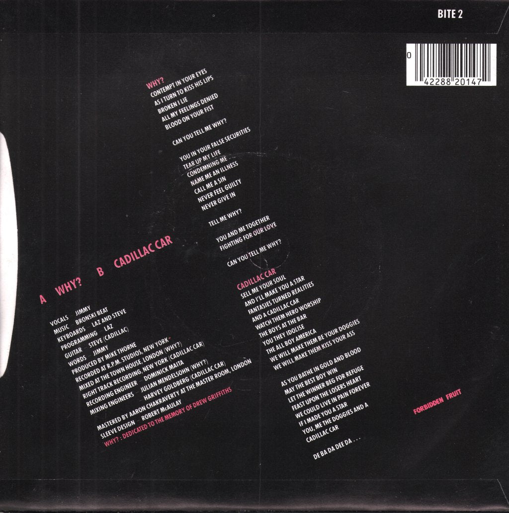 Bronski Beat - Why - 7 Inch