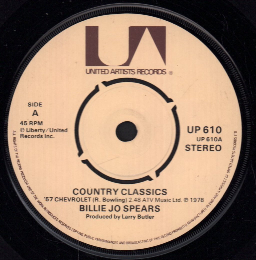 Billie Jo Spears - Country Classics - 7 Inch