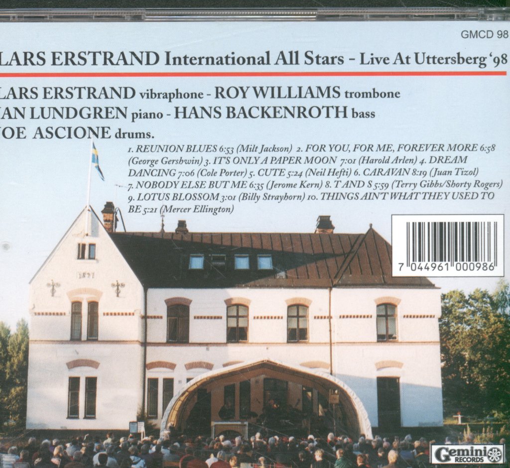 Lars Erstrand - International All Stars Live At Uttersberg 1998 - Cd