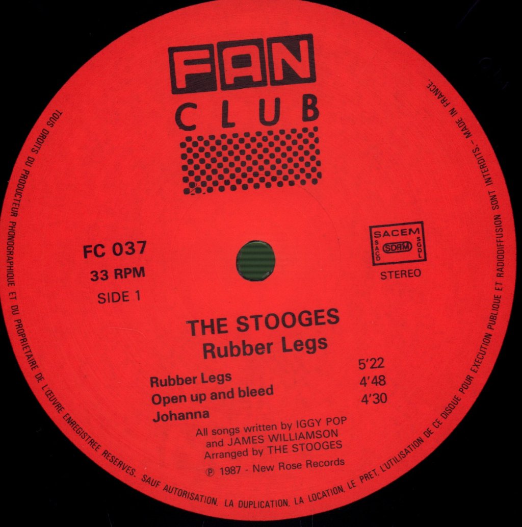 Stooges - Rubber Legs - Lp