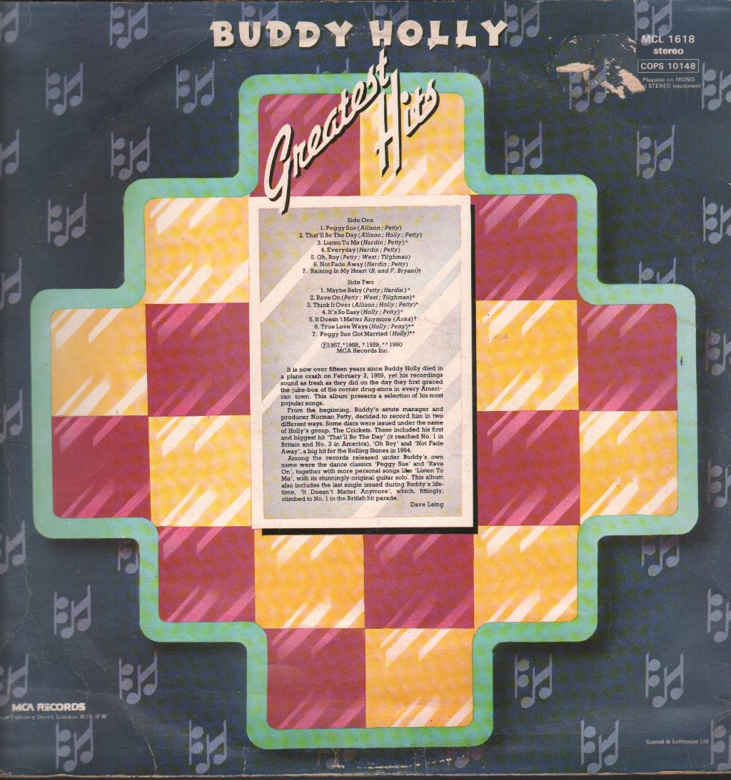 Buddy Holly - Greatest Hits - Lp