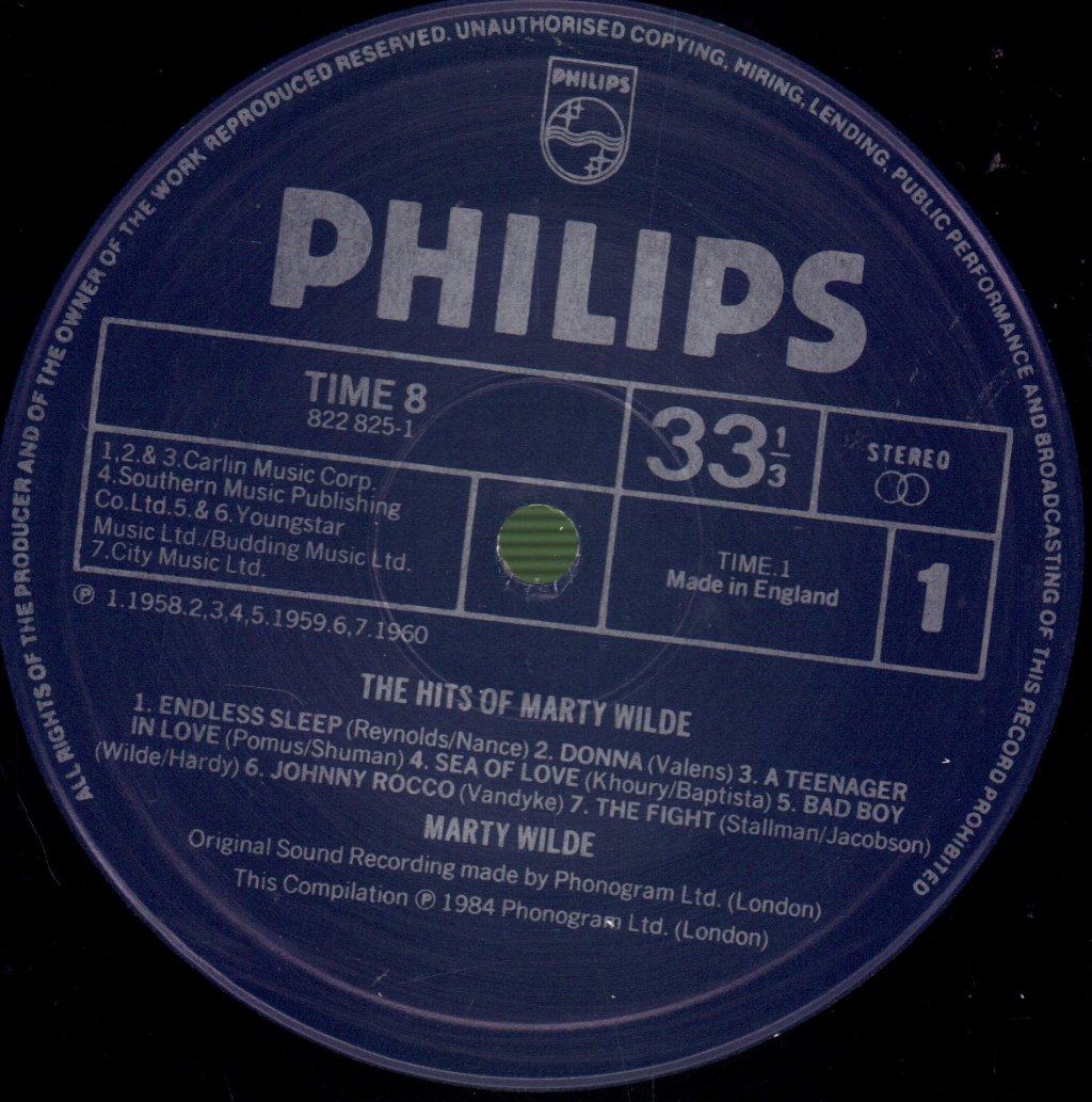 Marty Wilde - Hits Of - Lp