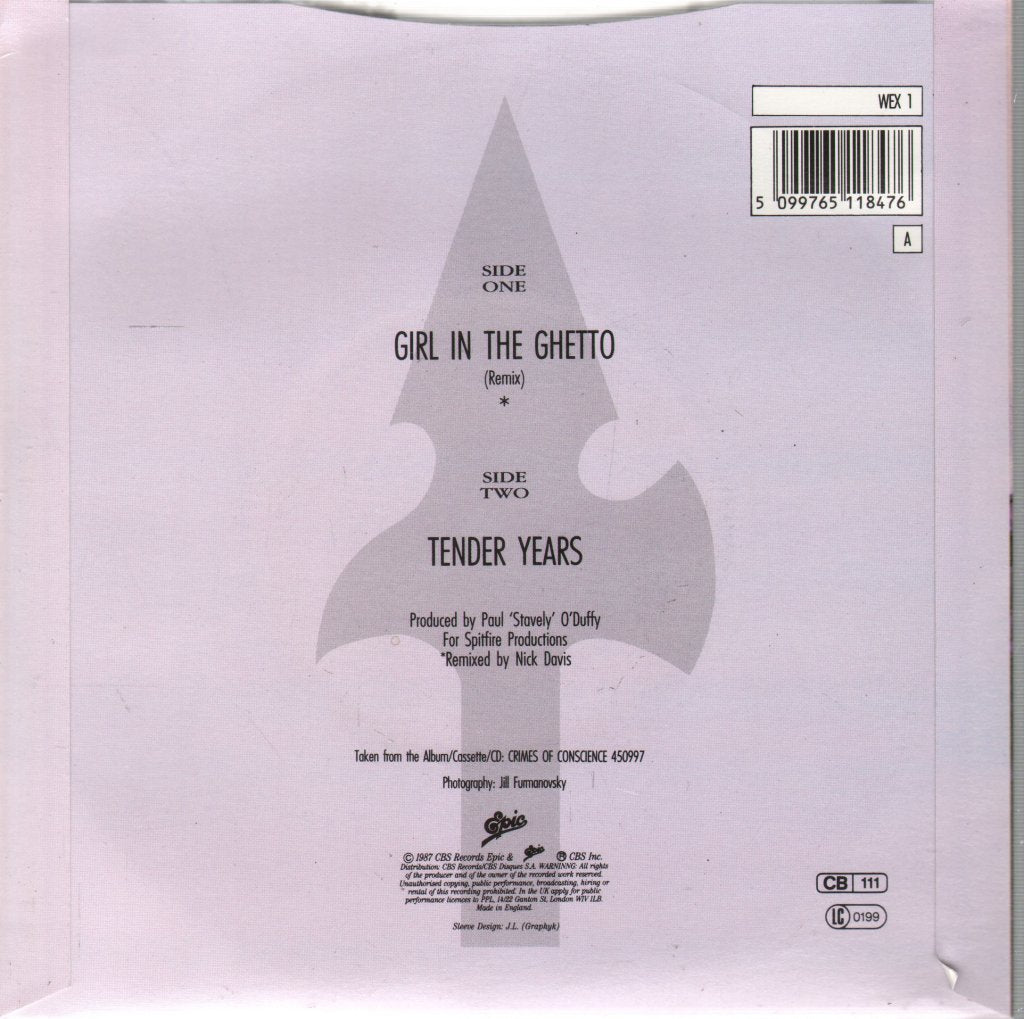 Cry Before Dawn - Girl In The Ghetto - 7 Inch