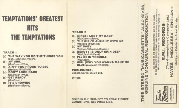 Temptations - Greatest Hits - Cassette