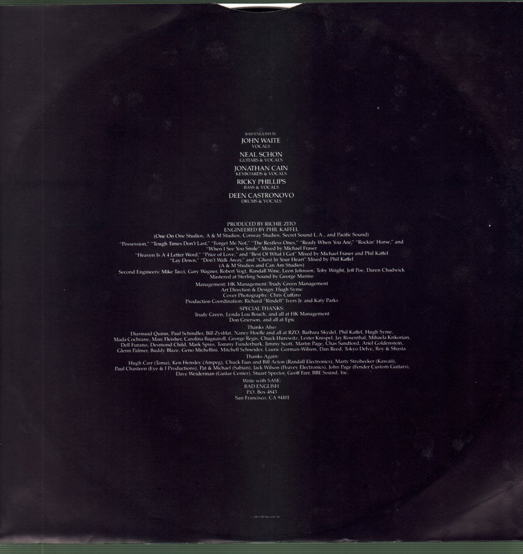 Bad English - Bad English - Lp