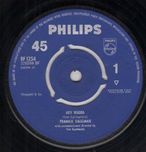 Frankie Vaughan - Hey Mama - 7 Inch