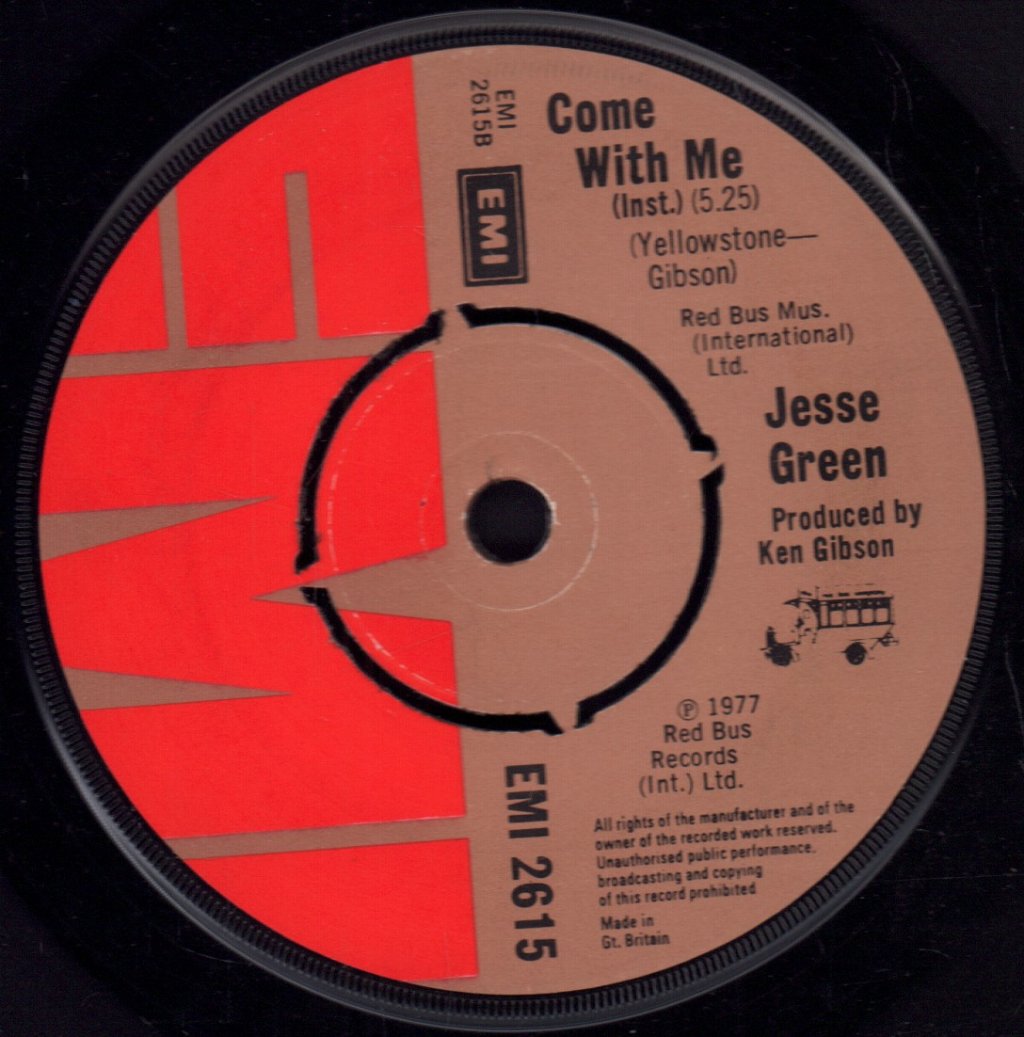 Jesse Green - Come With Me - 7 Inch