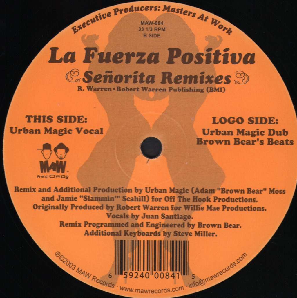La Fuerza Positiva - Señorita Remixes - 12 Inch