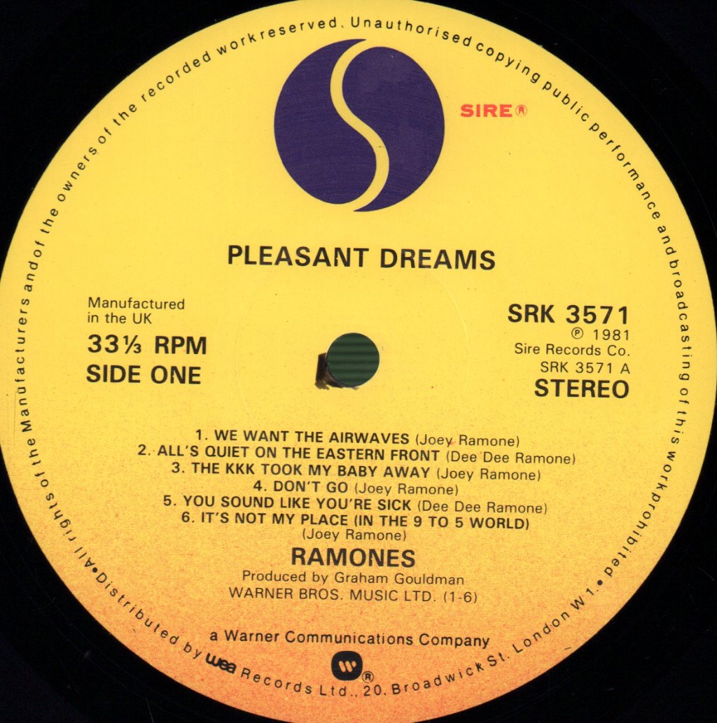 Ramones - Pleasant Dreams - Lp