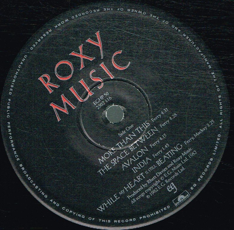 Roxy Music - Avalon - Lp