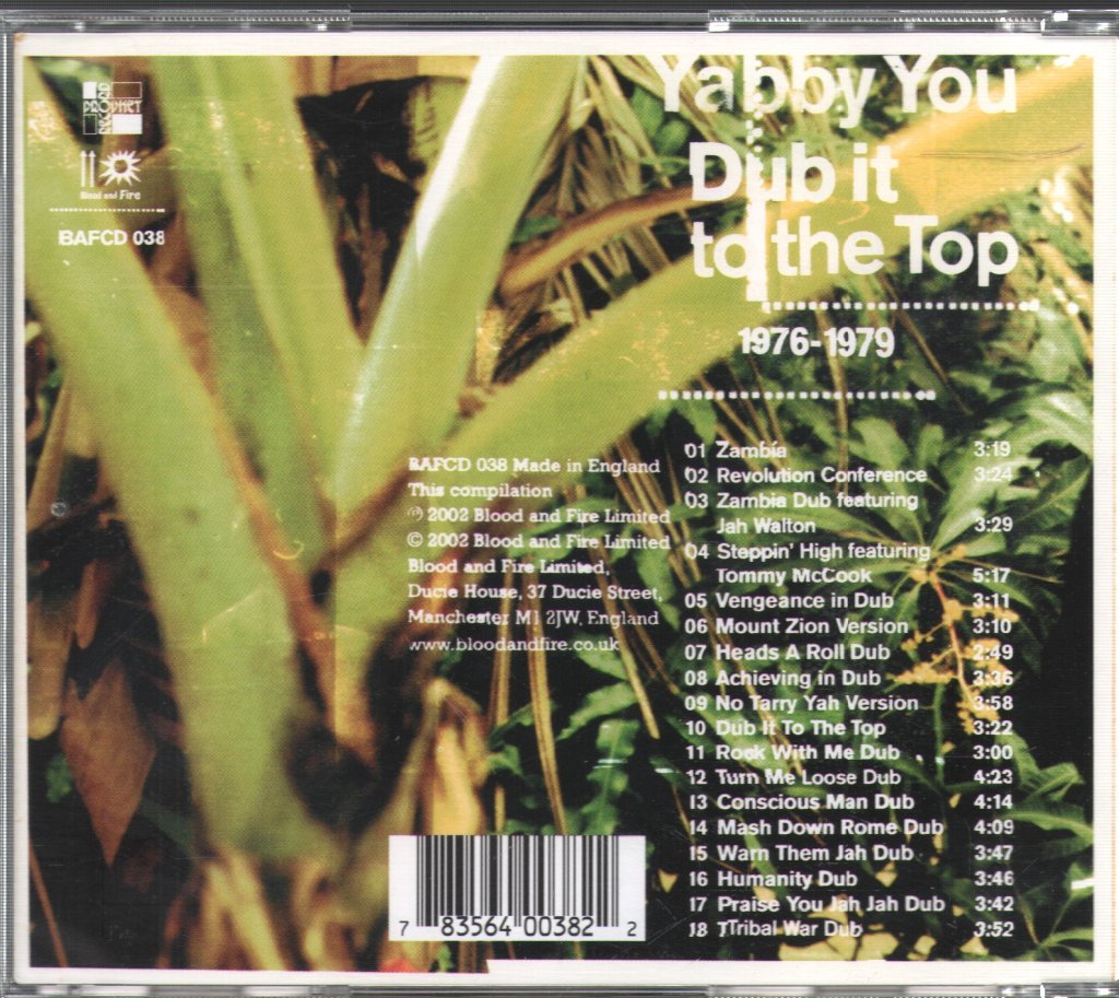 Yabby You - Dub It To The Top 1976-1979 - Cd