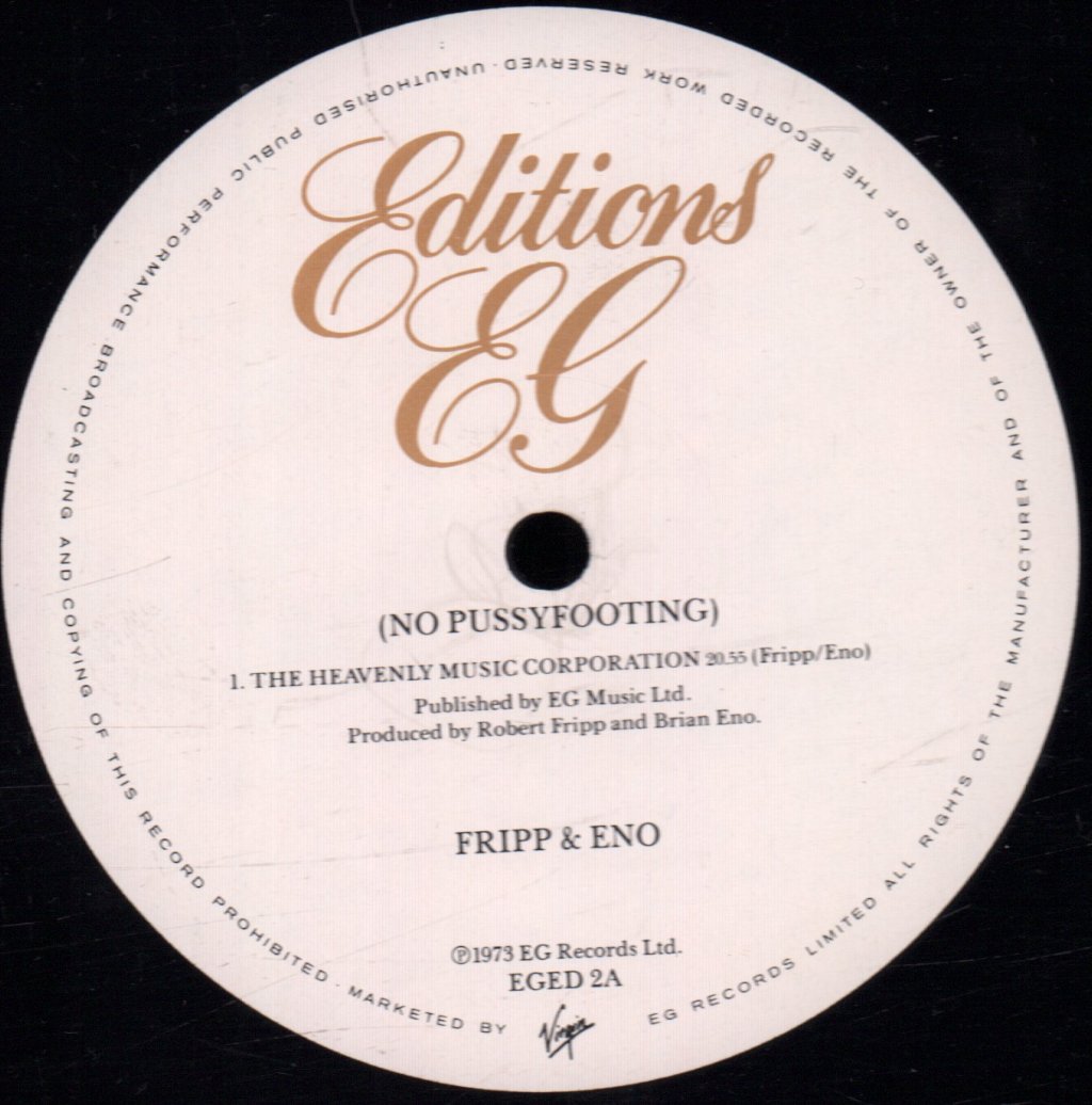 Fripp And Eno - No Pussyfooting - Lp