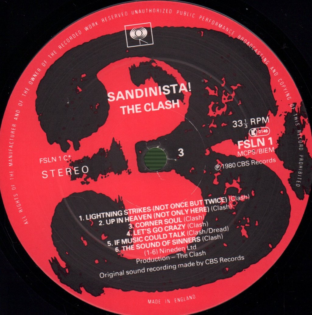 Clash - Sandinista - Triple Lp