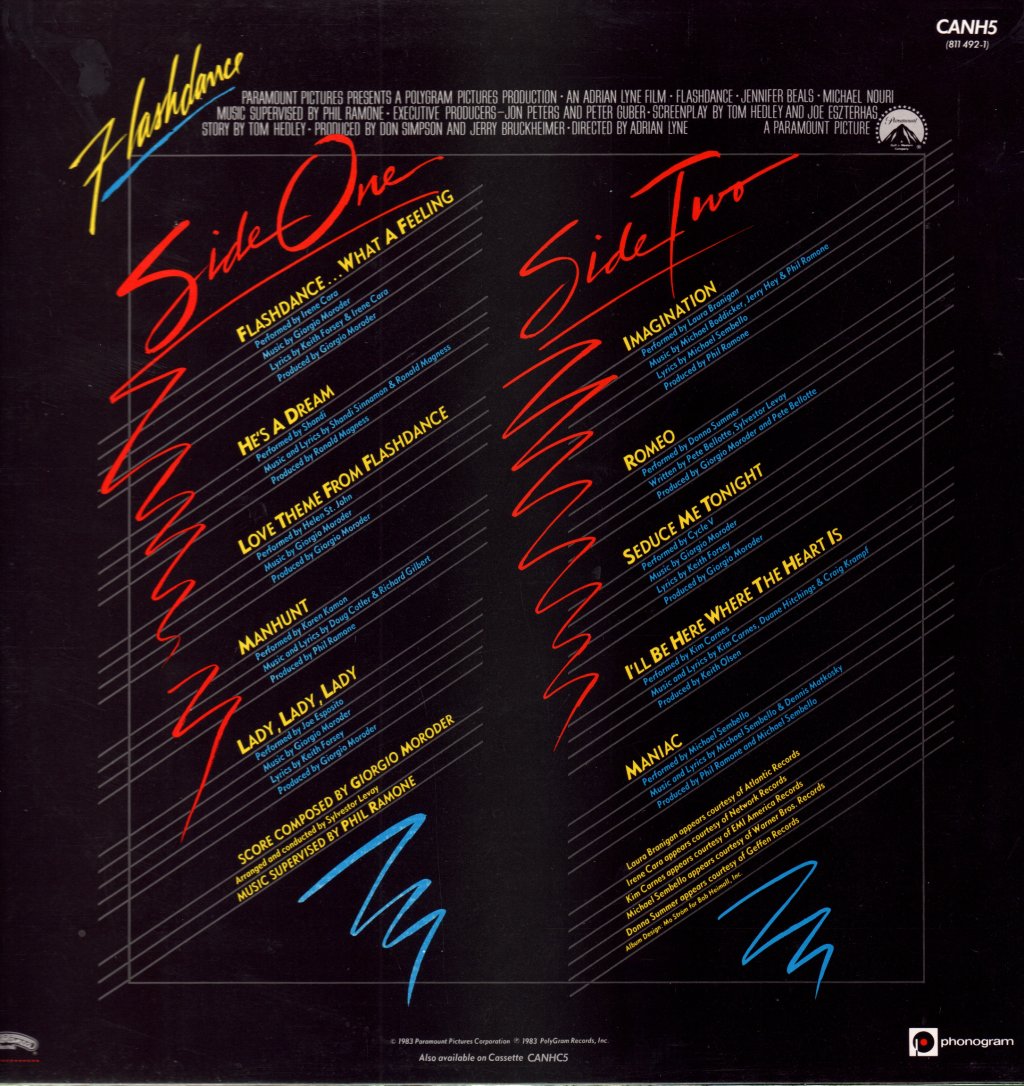 Various Artists - Flashdance (Original Soundtrack From The Motion Picture) - Lp