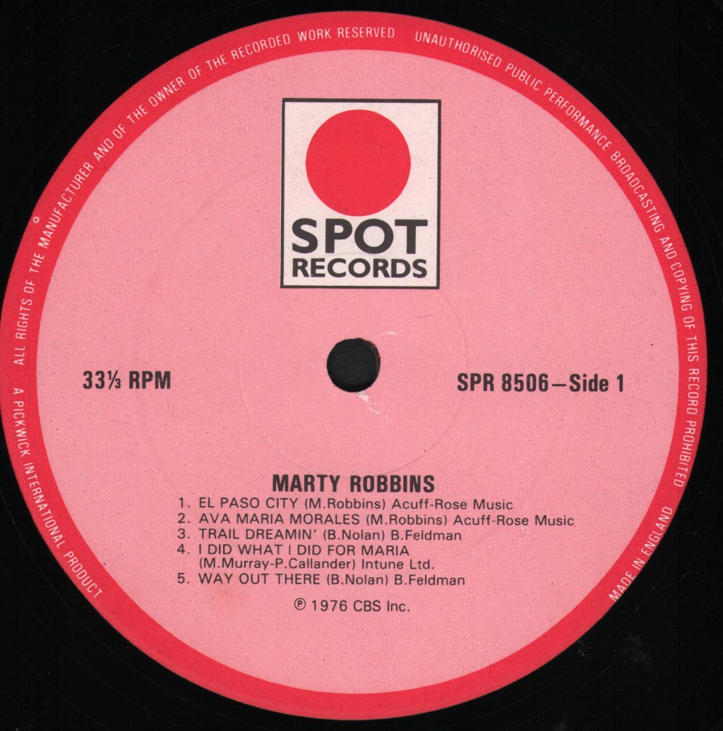 Marty Robbins - Marty Robbins - Lp