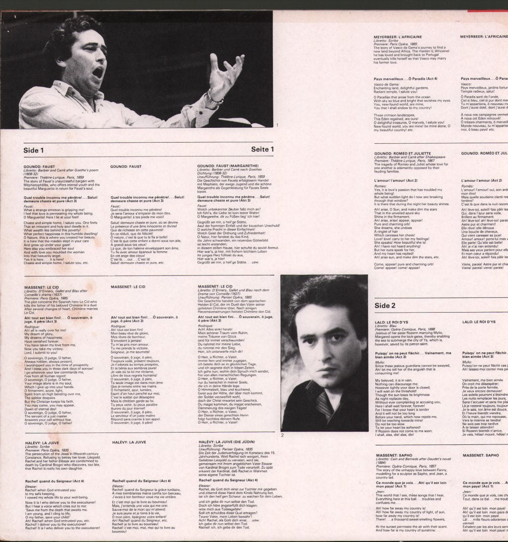 Jose Carreras / Orchestra Of The Royal Opera House, Covent Garden / Jacques Delacote - French Opera Arias - Lp