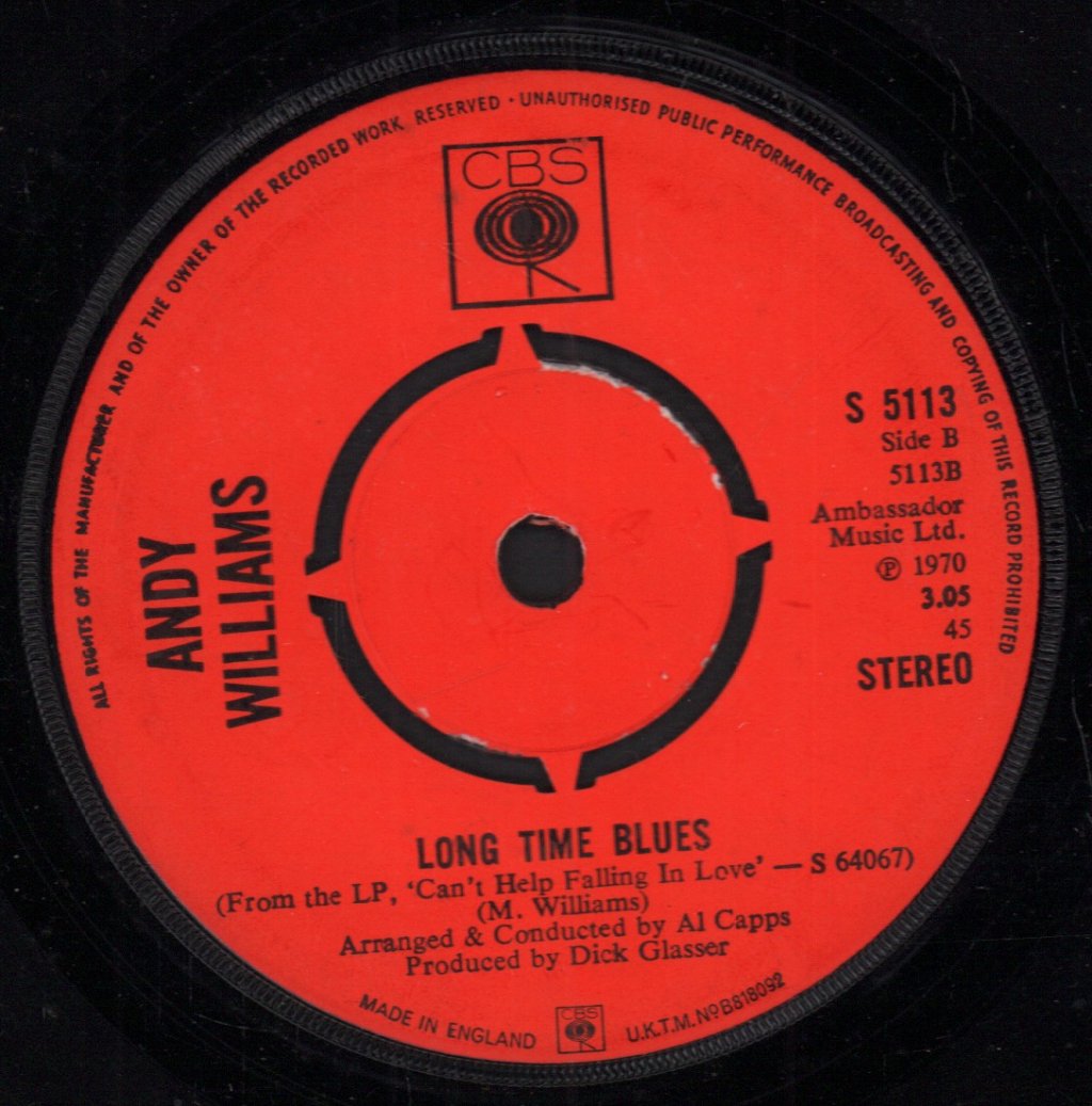 Andy Williams - It's So Easy - 7 Inch