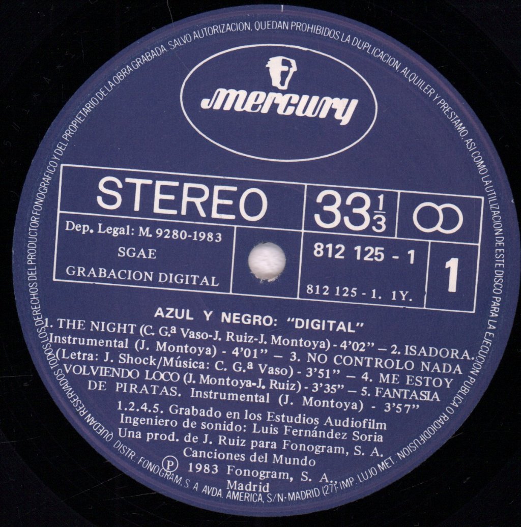 Azul Y Negro - Digital - Lp