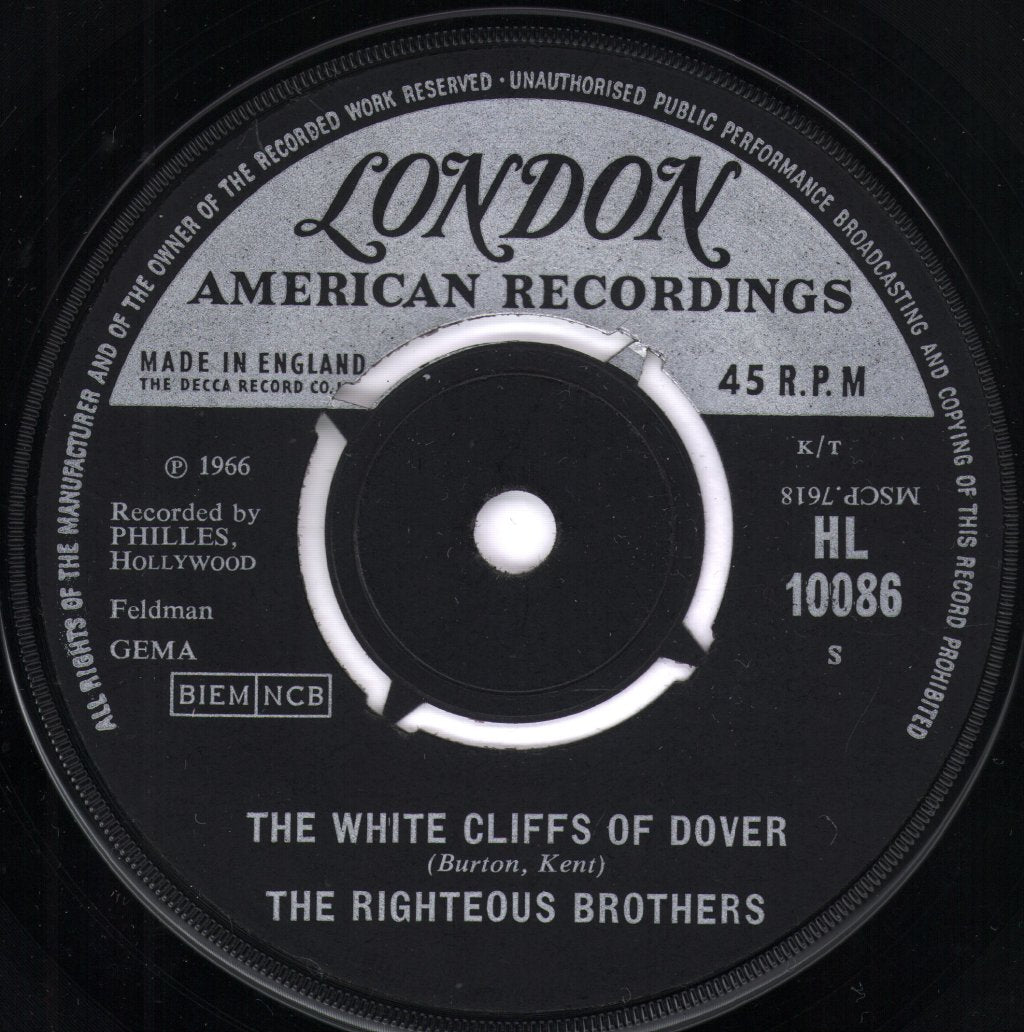 Righteous Brothers - White Cliffs Of Dover - 7 Inch