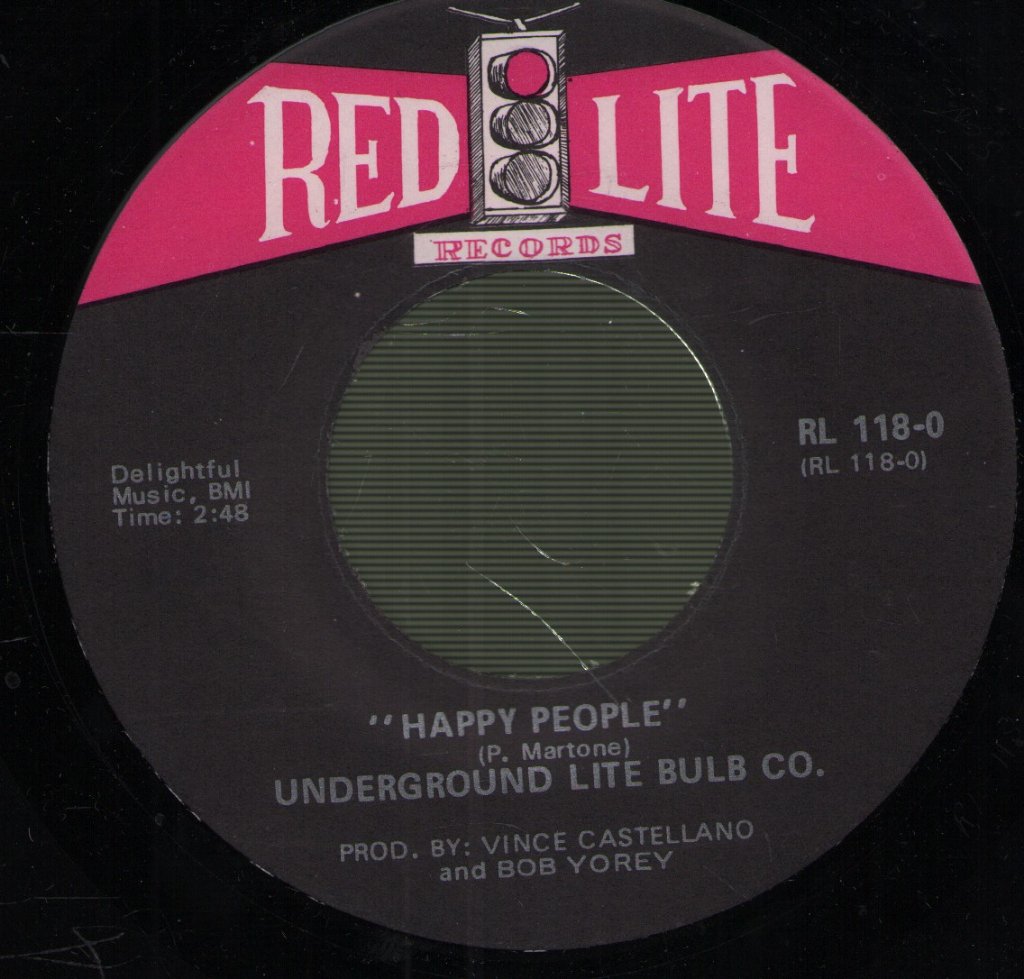 Underground Lite Bulb Co - Happy People / Evil Ways - 7 Inch