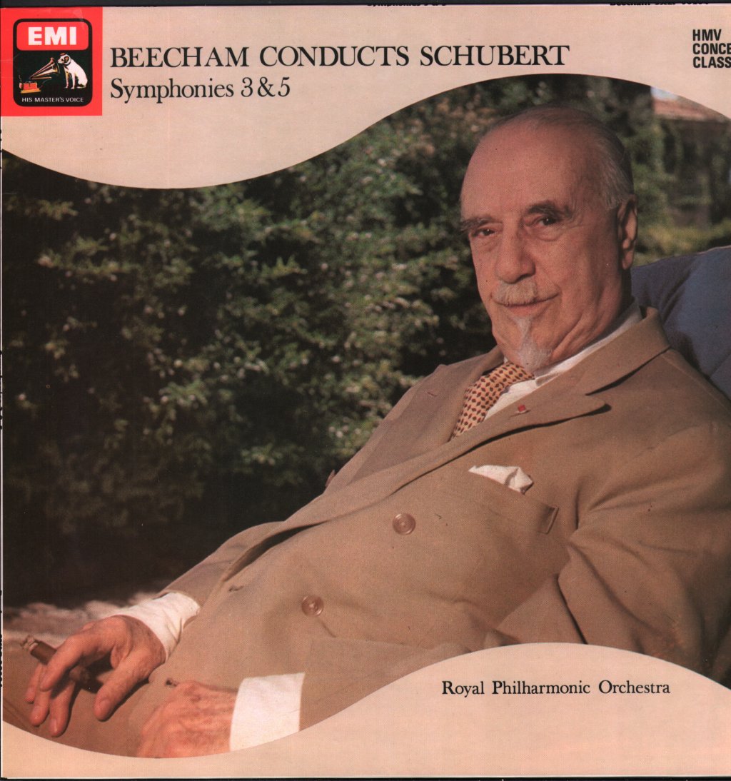 Sir Thomas Beecham / Royal Philharmonic Orchestra - Schubert - Symphonies 3 & 5 - Lp