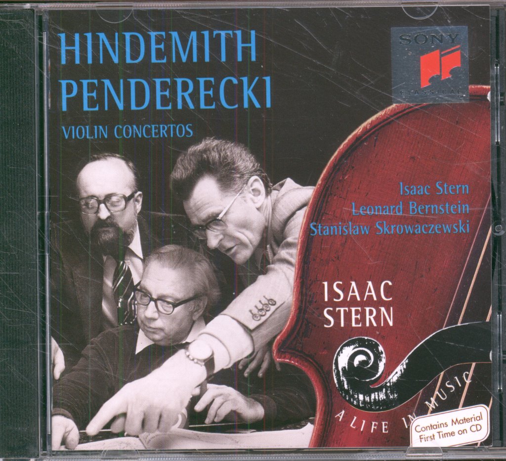 Isaac Stern, Leonard Bernstein, Stanislaw Skrowaczewski - Paul Hindemith, Krzysztof Penderecki - Violin Concertos - Cd