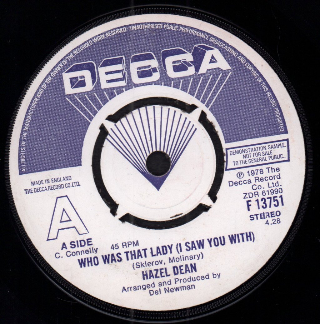 Hazel Dean - Who Was That Lady - 7 Inch