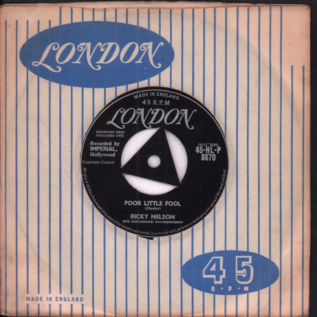 Ricky Nelson - Don't Leave Me This Way - 7 Inch