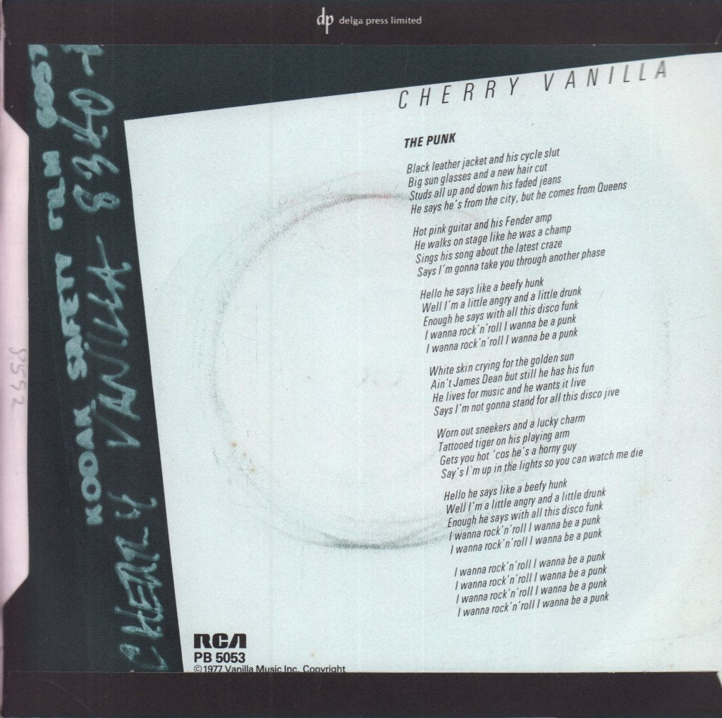 Cherry Vanilla - Punk - 7 Inch