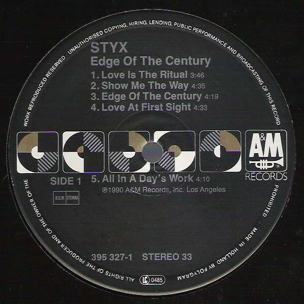 Styx - Edge Of The Century - Lp