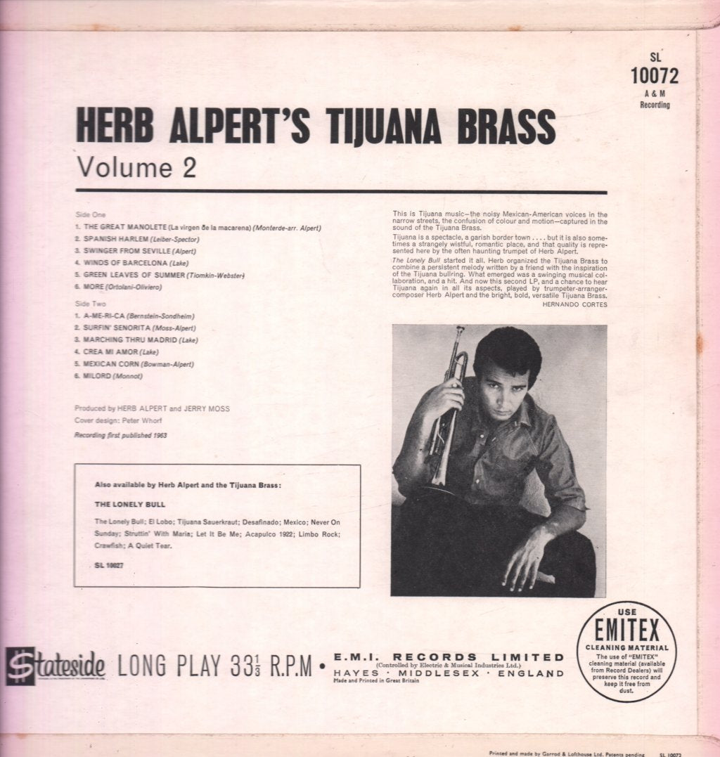 Herb Alpert - Herb Alpert's Tijuana Brass Volume 2 - Lp