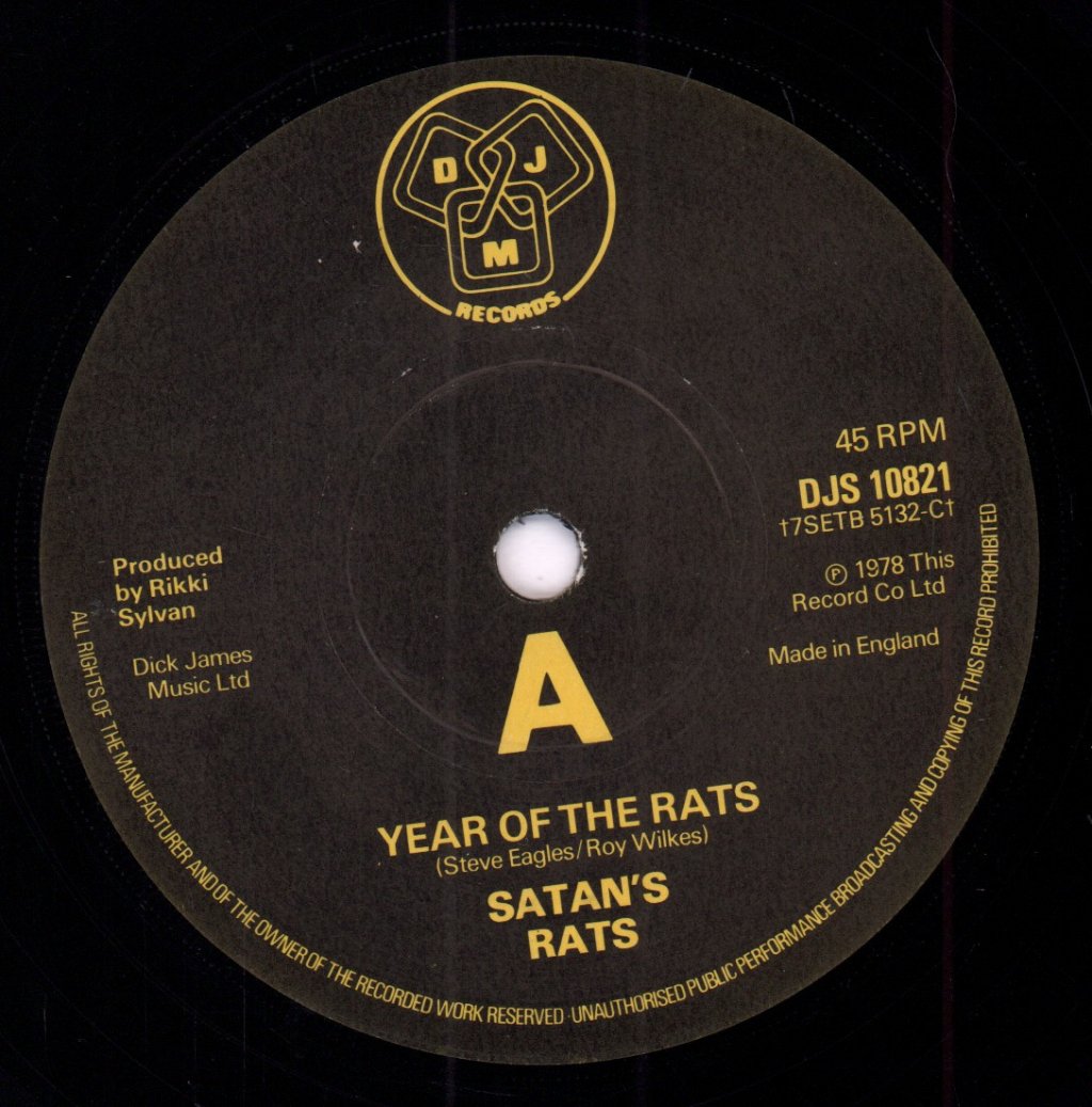 Satans Rats - Year Of The Rats - 7 Inch