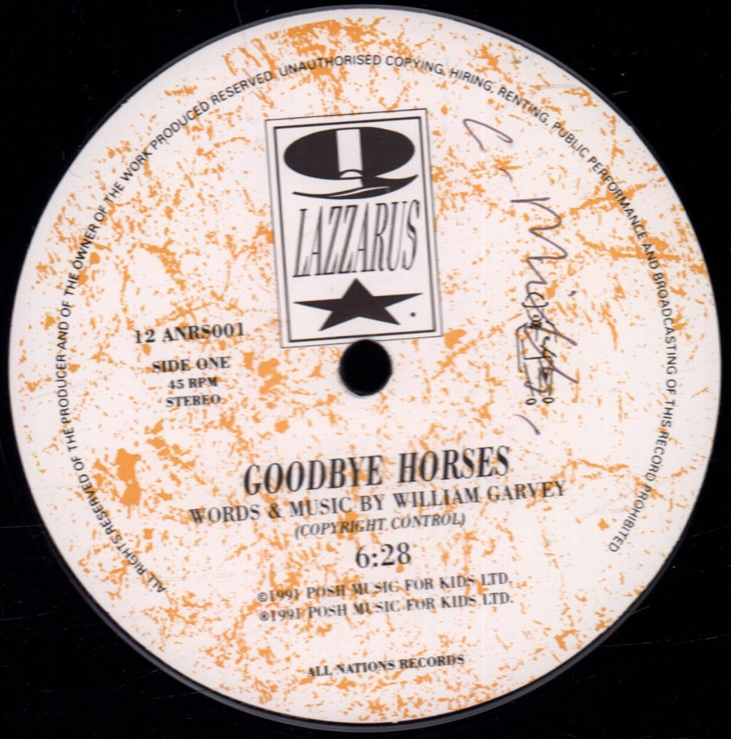Q Lazzarus - Goodbye Horses - 12 Inch
