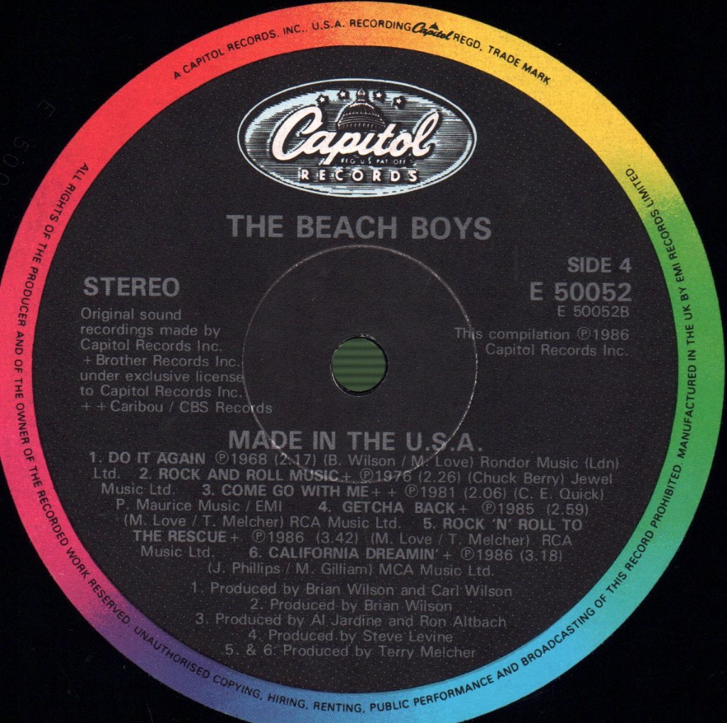 Beach Boys - Made In U.S.A. - Double Lp