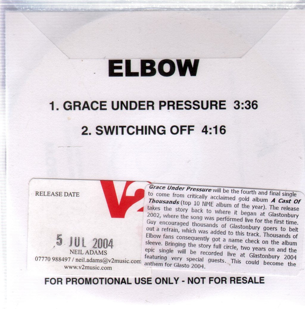 Elbow - Grace Under Pressure - Cdr