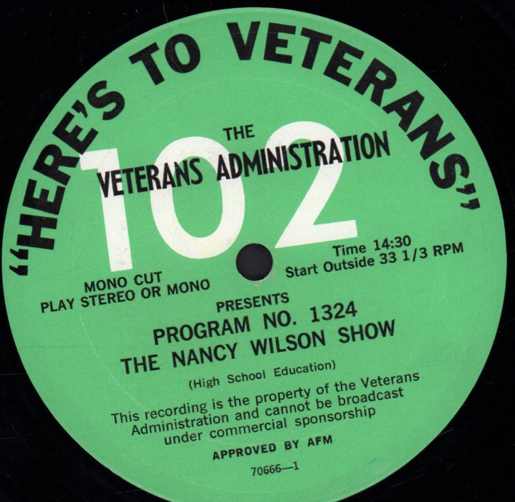 nancy wilson / tommy leonetti - veterans administration - Lp