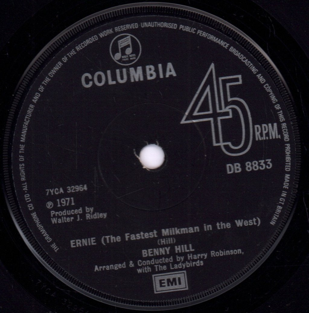 Benny Hill - Ernie - 7 Inch